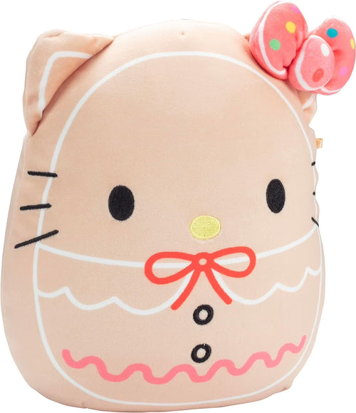 Original 8-Inch Hello Kitty Gingerbread Official Jazwares Plush - Collectible Soft & Squishy Sanrio Stuffed Animal Toy - Gift for Kids, Girls & Boys